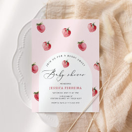 Invitación Ducha de bebé dulce Berry