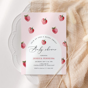 Invitación Ducha de bebé dulce Berry