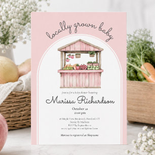 Invitación Ducha de bebé en el mercado de agricultores