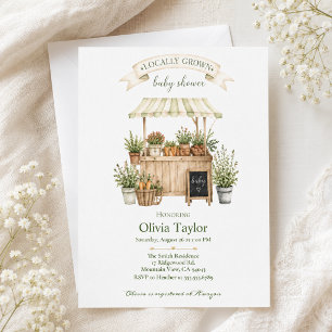 Invitación Ducha de Bebé en el Mercado de Agricultores de Sal