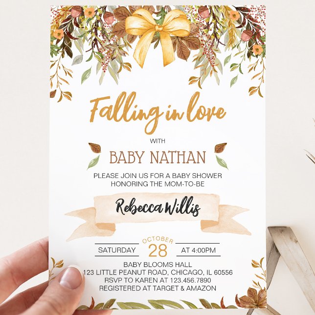 Invitación Ducha de Bebé Enamorándose (Subido por el creador)