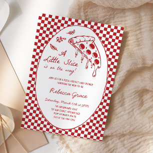 Invitación Ducha de Bebé Entrega Especial de Pizza