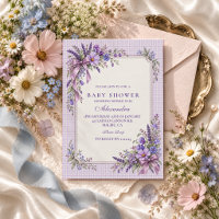 Ducha de Bebé Flor Silvestre Púrpura
