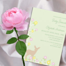 Ducha de Bebé Floral Cervatillo