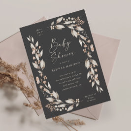 Invitación Ducha de bebé floral elegante de flores silvestres