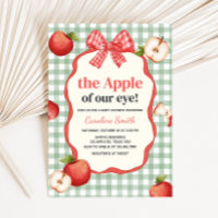 Ducha de bebé Gingham Apple of our Eye