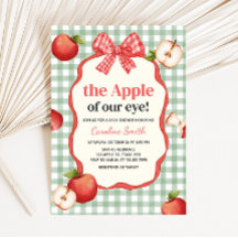 Ducha de bebé Gingham Apple of our Eye