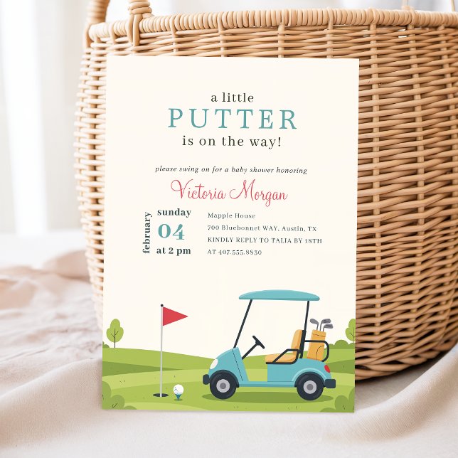 Invitación Ducha de Bebé Golf Little Putter en Camino (Subido por el creador)