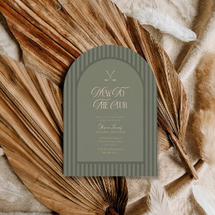Invitación Ducha de bebé golf nueva en el club