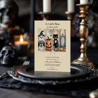 Ducha de Bebé Gótico de Halloween Gatito Fantasma