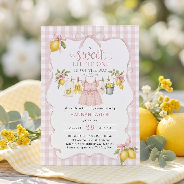 Invitación Ducha de Bebé Limón (Subido por el creador)