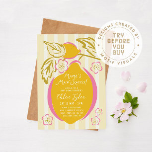 Invitación Ducha de Bebé Limón El Gran Amor de Mamá
