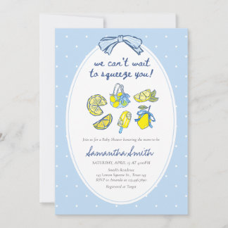 Invitación Ducha de Bebé Limón Exprime