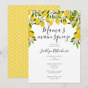 Invitación Ducha de Bebé Limón Mama's Main Squeeze