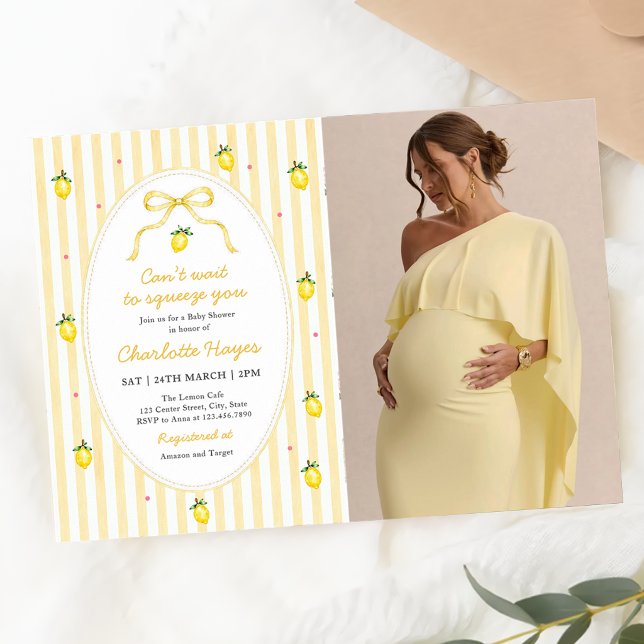 Invitación Ducha de Bebé Limón que No Podemos Esperar para Ex (Subido por el creador)