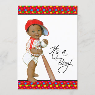 Invitación Ducha de bebé Little All Star