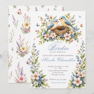 Invitación Ducha de Bebé Little Birdie