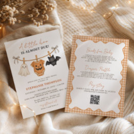 Invitación Ducha de bebé Little Boo Halloween todo en uno