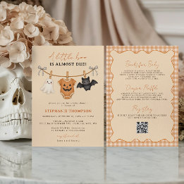 Invitación Ducha de bebé Little Boo Halloween todo en uno