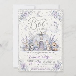 Invitación Ducha de bebé Little Boo Spooky