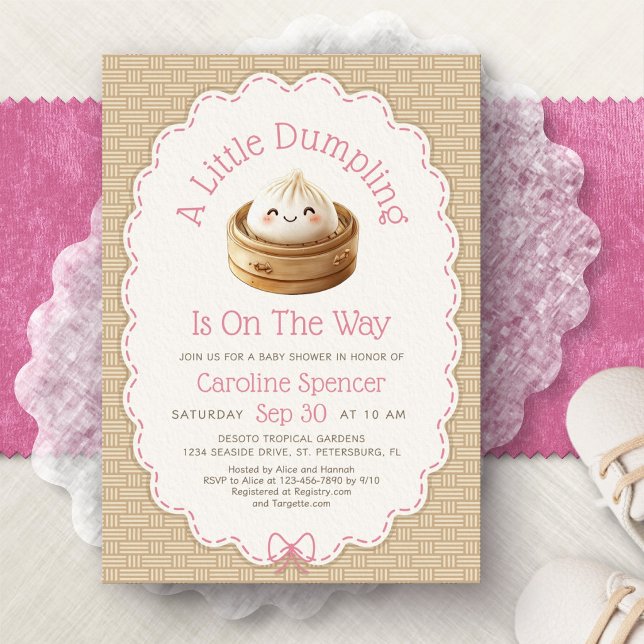 Invitación Ducha de Bebé Little Dumpling (Subido por el creador)