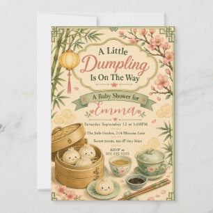 Invitación Ducha de Bebé Little Dumpling
