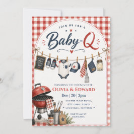 Invitación Ducha de bebé Little Griller Watercolor BB