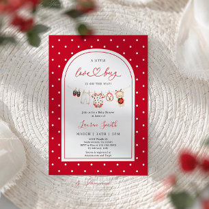Invitación Ducha de Bebé Little Love Bug