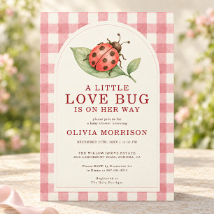 Invitación Ducha de Bebé Little Love Bug