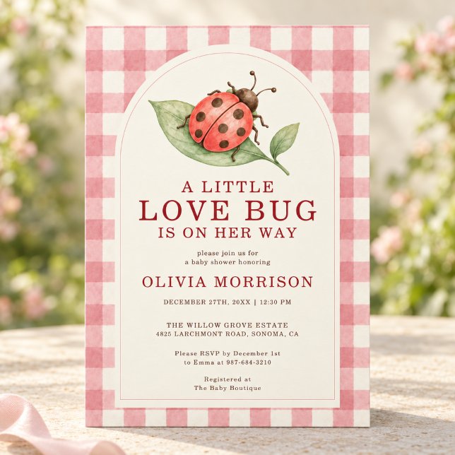 Invitación Ducha de Bebé Little Love Bug (Subido por el creador)