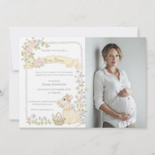 Invitación Ducha de Bebé Mágica de Ratones