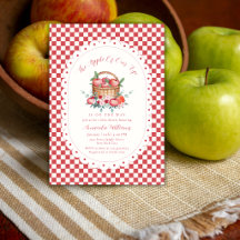 Ducha de bebé Manzana de Nuestros Ojos con Gingham