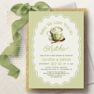 Invitación Ducha de Bebe Matcha