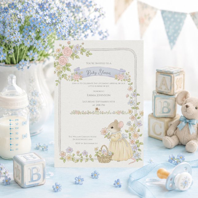 Invitación Ducha de Bebé Mice Caprichosa Ducha de Bebé (Subido por el creador)