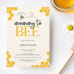 Invitación Ducha de bebé moderna de género neutral Mommy to B