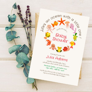 Invitación Ducha de Bebé Náutica Submarina