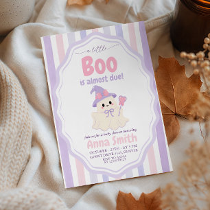 Invitación Ducha de Bebé Niña Bruja Fantasmita