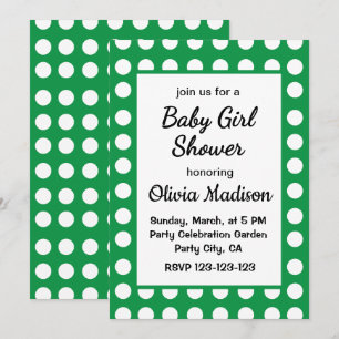 Invitación Ducha de Bebé Niña Dulce para Futuras Madres con L
