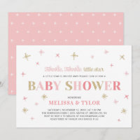 Ducha de Bebé Niña Estrella Brillante Brillante Br