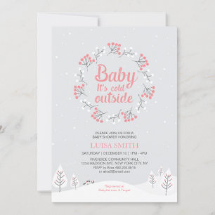 Invitación Ducha de Bebé Niña País de las Maravillas de Invie