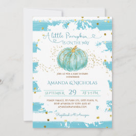 Invitación Ducha de bebé Niño Calabacita