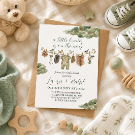 Invitación Ducha de bebé niño caza de patos