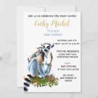 Ducha de bebé niño Lemurs