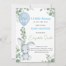 Ducha de bebé niño Little Bunny Eucalyptus