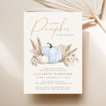 Ducha de bebé niño Little Pumpkin Blue