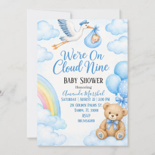 Invitación Ducha de Bebé Nube Nueve