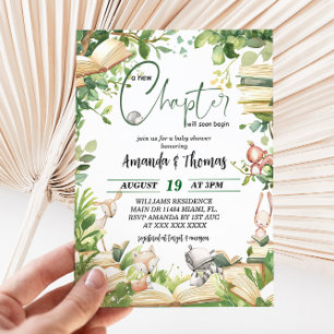 Invitación Ducha de Bebé Nuevo Capítulo