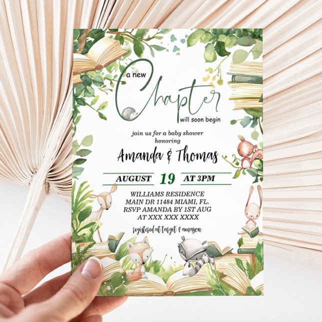 Invitación Ducha de Bebé Nuevo Capítulo (Subido por el creador)