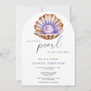 Invitación Ducha de bebé Ocean Little Pearl Under The Sea