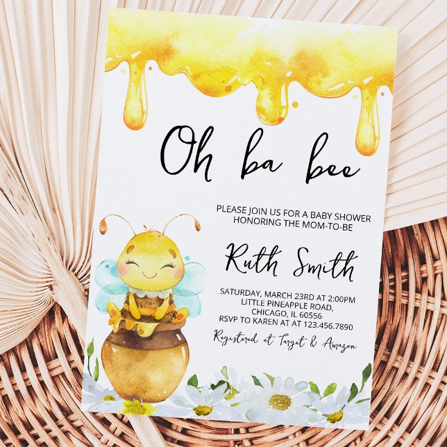 Invitación Ducha de Bebé Oh BaBee (Subido por el creador)